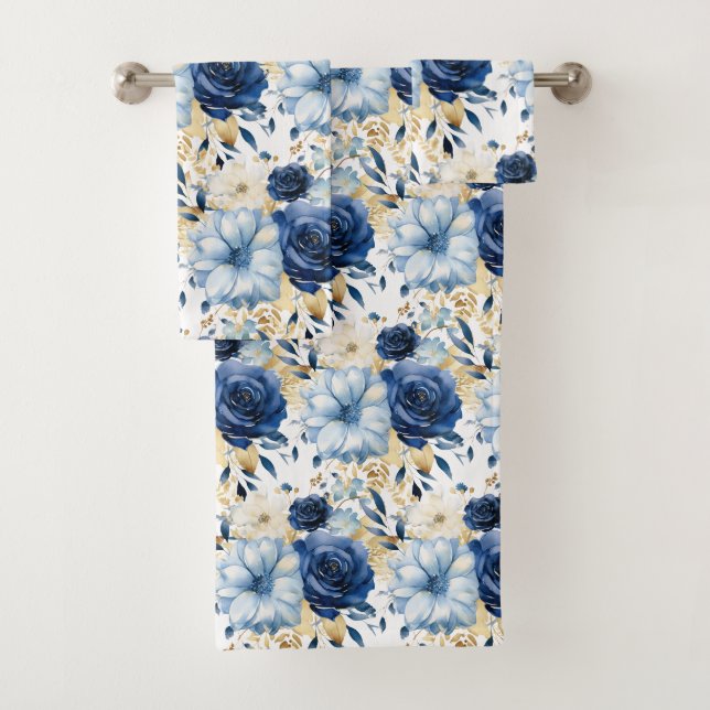 Luxury Bath Towel Set | Pamper Yourself w/ Flowers (Insitu)