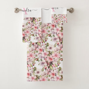 Luxury Bath Towel Set   Pamper Yourself w/ Flowers