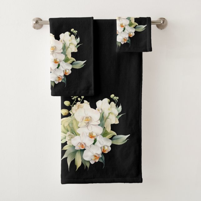 Luxury Bath Towel Set | Pamper Yourself w/ Flowers (Insitu)