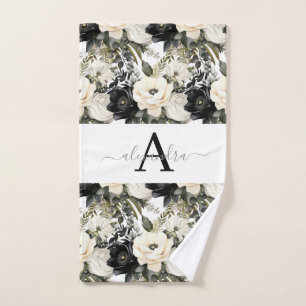 Luxury Bath Towel Set Pamper Yourself w/ Flowers
