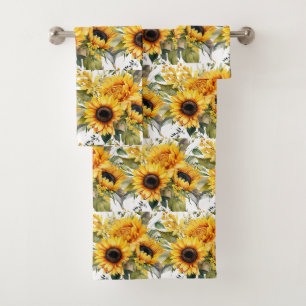Luxury Bath Towel Set   Pamper Yourself w/ Flowers