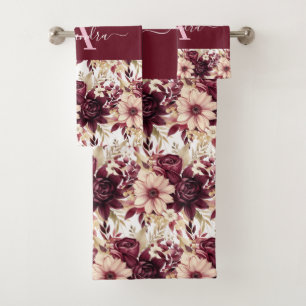 Luxury Bath Towel Set   Pamper Yourself w/ Flowers