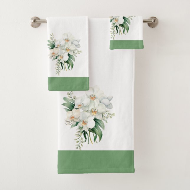 Luxury Bath Towel Set | Pamper Yourself w/ Flowers (Insitu)