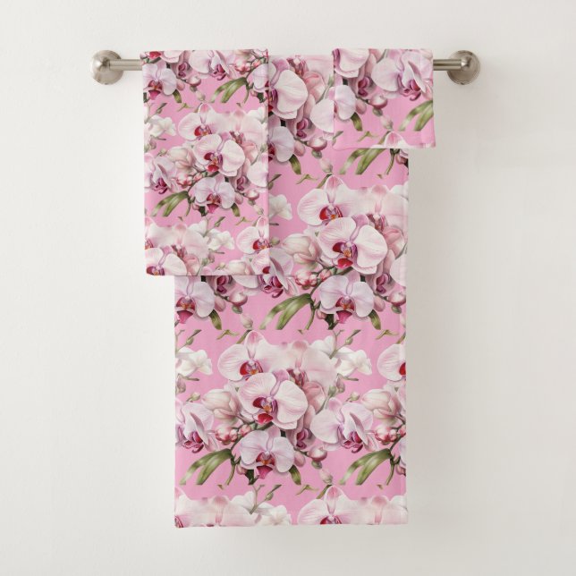 Luxury Bath Towel Set | Pamper Yourself w/ Flowers (Insitu)