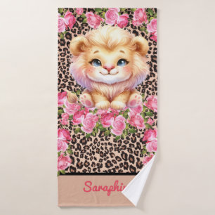 Luxury Bath Towel Set Pamper Yourself w/ Flowers