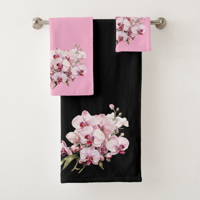 Luxury Bath Towel Set | Pamper Yourself w/ Flowers (Insitu)