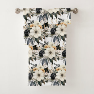Luxury Bath Towel Set   Pamper Yourself w/ Flowers