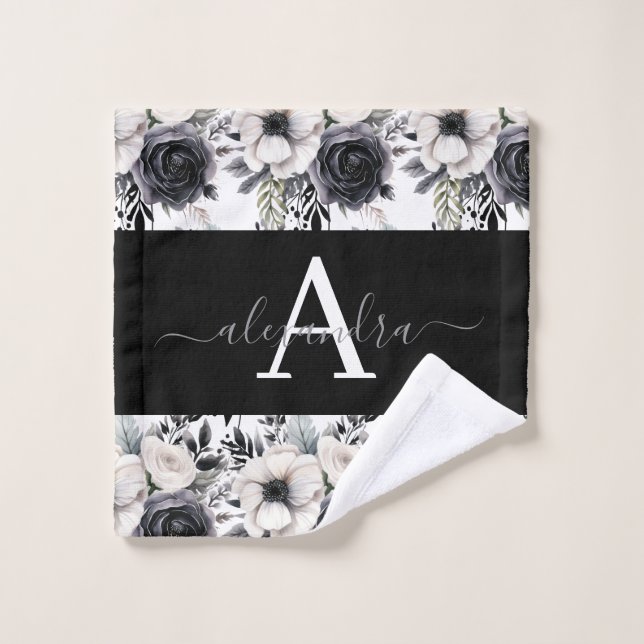 Luxury Bath Towel Set | Pamper Yourself w/ Flowers (Wash Cloth)