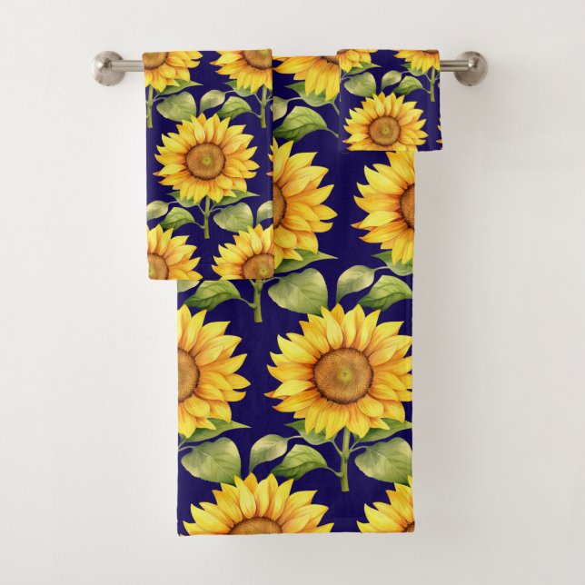 Luxury Bath Towel Set | Pamper Yourself w/ Flowers (Insitu)
