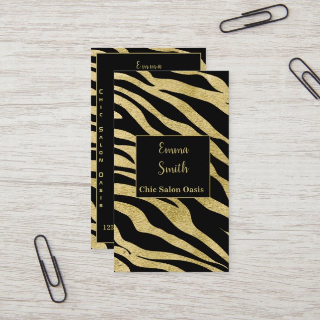 Luxury Beauty Professional Business Card (Front/Back In Situ)