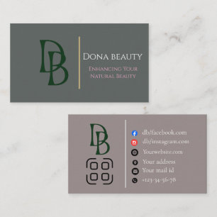 Luxury Beauty Salon Business Card