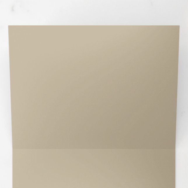 Luxury Beige Wedding Trifold Invitation (Inside First)