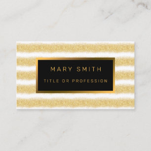 Luxury Best Popular White Gold Glitter Business Card