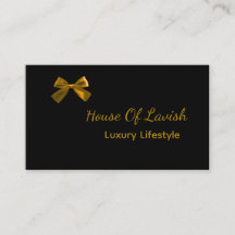 Luxury Black and Gold Bow Business Chic Boutique 