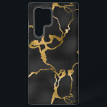 Luxury black and gold pattern glam design samsung galaxy case<br><div class="desc">Image of a luxury black and gold pattern,  modern glam design.</div>