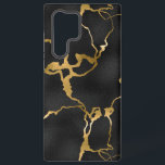 Luxury black and gold pattern glam design samsung galaxy case<br><div class="desc">Image of a luxury black and gold pattern,  modern glam design.</div>