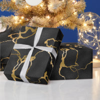 Luxury black and gold pattern glam design
