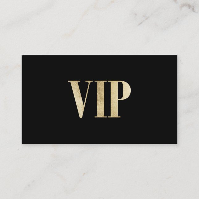 Luxury black and gold VIP card club member (Front)