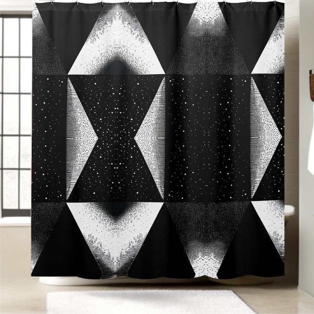 Luxury Black and White Shower Curtain Style 2 (Creator Uploaded)