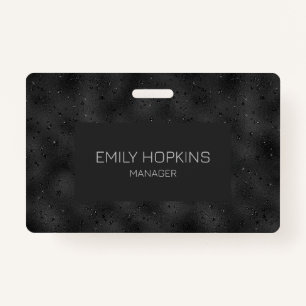 Luxury black background ID badge
