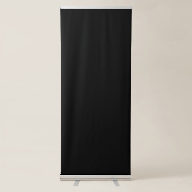 Luxury Black Banner Modern Trade Show Display (Front)