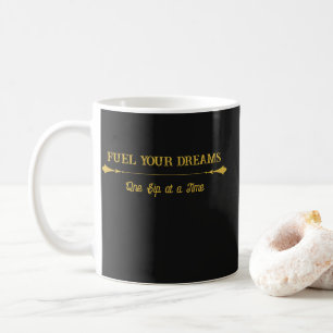Luxury Black Blue Gold Coffee Mug