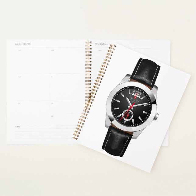 Luxury Black Chronograph Watch Stylish Timepiece  Planner (Creator Uploaded)