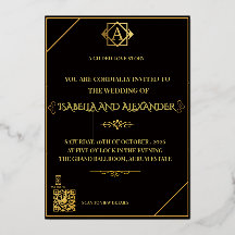 Luxury Black & Gold AR Wedding Suite - Interactive