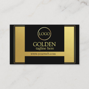 Luxury Black Gold  Business Card