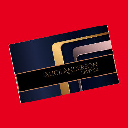 Luxury black gold elegant lawyer  Business Card