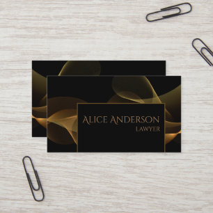 Luxury black gold elegant lawyer  Business Card