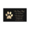 Luxury Black Gold Foil Dog Paw Grooming Service