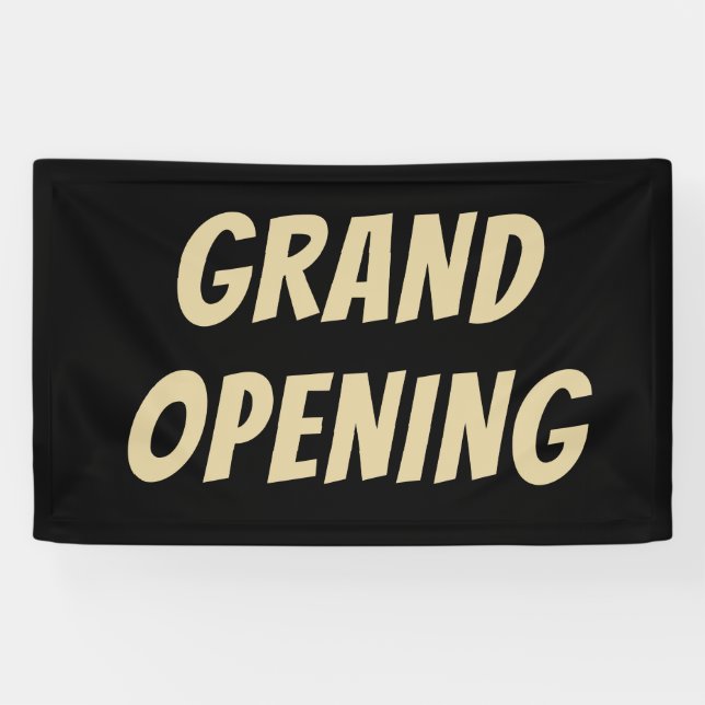 Luxury Black & Gold GRAND OPENING Banner – Elegant (Horizontal)