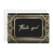 Luxury Black Gold Great Gatsby Wedding Thank You