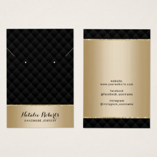 Luxury Black & Gold Jewellery Earring Display