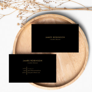 Luxury Black & Gold Modern Professional Business Card