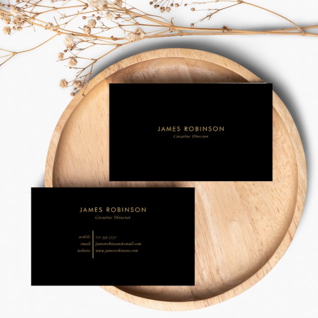 Luxury Black & Gold Modern Professional Business Card (Creator Uploaded)