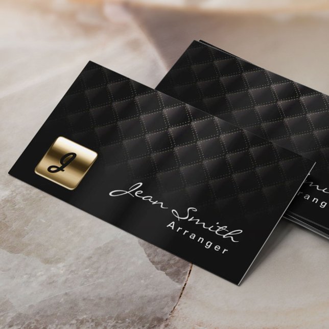 Luxury Black & Gold Music Arranger Business Card (Creator Uploaded)