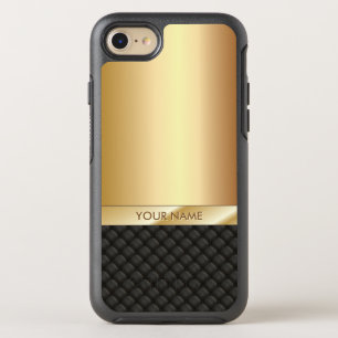 Luxury Black & Gold Name Elegant OtterBox Symmetry iPhone 8/7 Case