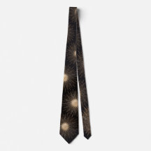 Luxury Black & Gold Sunburst Men's Necktie – Elega