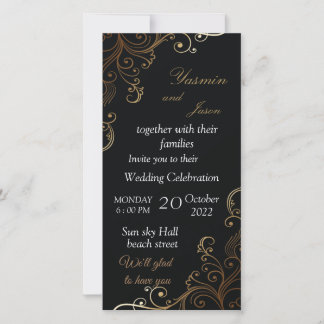 luxury Black Invitation