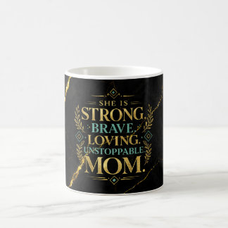 Luxury Black Marble Gold Vein Background Wrap Mug