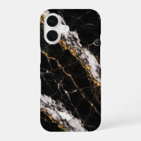 Luxury Black Marble Gold Vein Phone Case