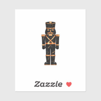 Luxury Black Marble Nutcracker Sticker Copper Holi