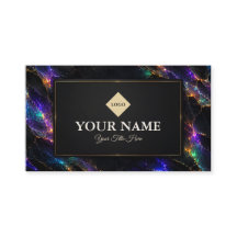 Luxury Black Opal Stone Beauty Salon