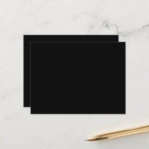 Luxury Black Postcards Modern Minimalist
