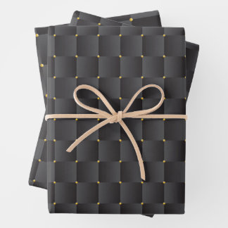 Luxury black seamless pattern wrapping paper