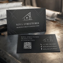 Luxury Black Silver Foil Architecture Construction