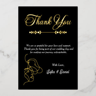 Luxury Black & White Wedding Chic Artistic Couple