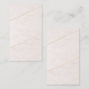 Luxury Blank Business Card – Ivory & Gold